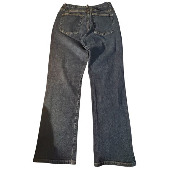 Caslon Mid-Rise Straight Leg Jeans Women’s Size 12 Dark Wash Comfort Office Work - Picture 1 of 12